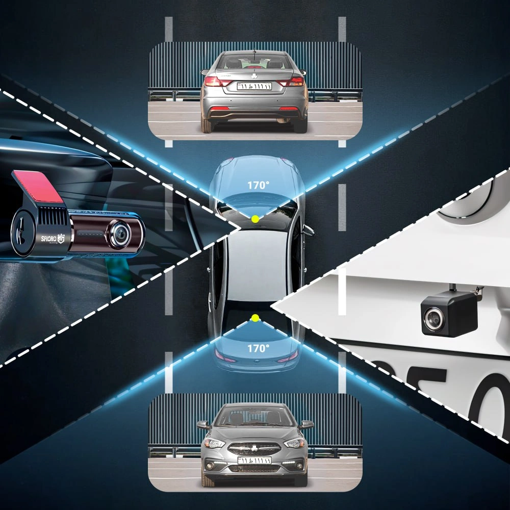 دوربین خودرو اسفیورد D450 دوربین ثبت وقایع خودرو اسفیورد مدل D450 با گارانتی - فروشگاه آچار بازار